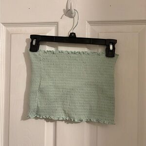 Mint Green Smocked Women's tube top